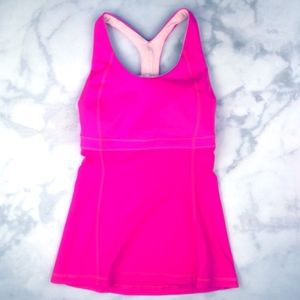 Lululemon Hot Pink Racerback Tank Top